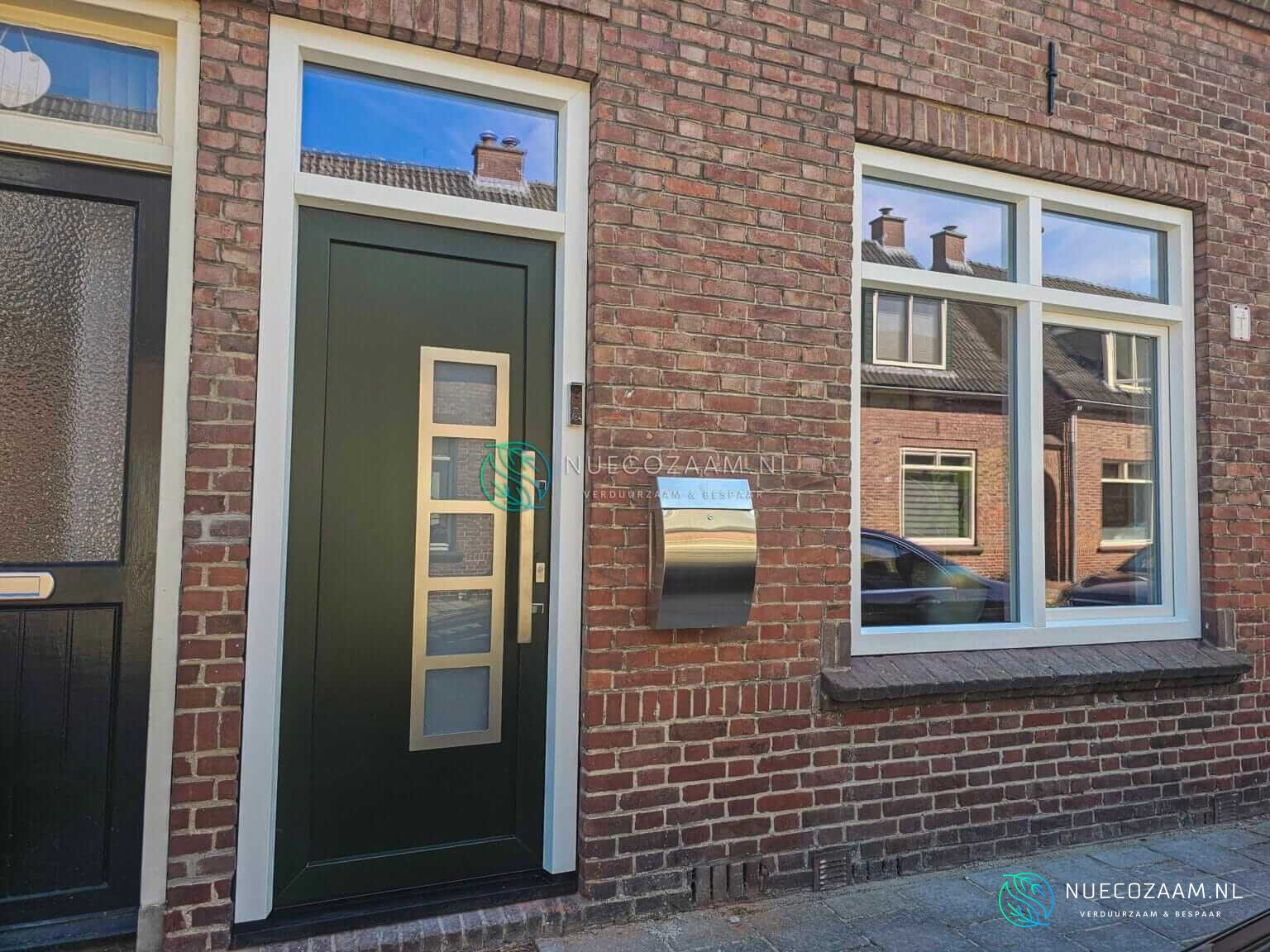 NuEcozaam Kunststof kozijnen Almelo wit houtnerf