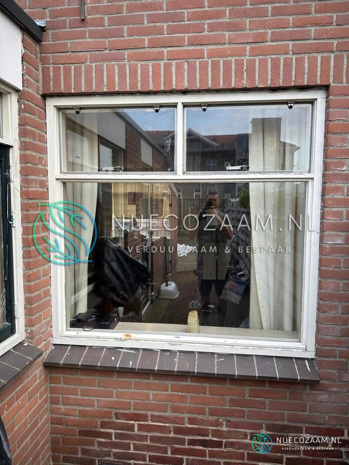 NuEcozaam Kunststof kozijnen Almelo wit houtnerf