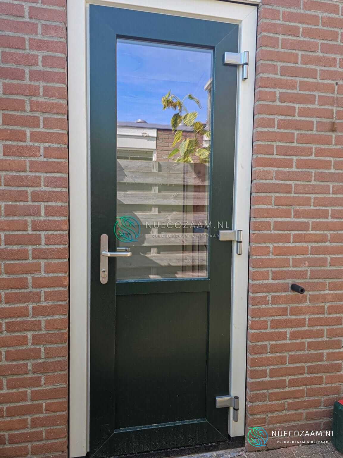 NuEcozaam Kunststof kozijnen Almelo wit houtnerf